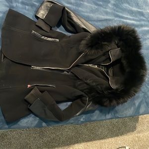 pea coat hooded jacket  !